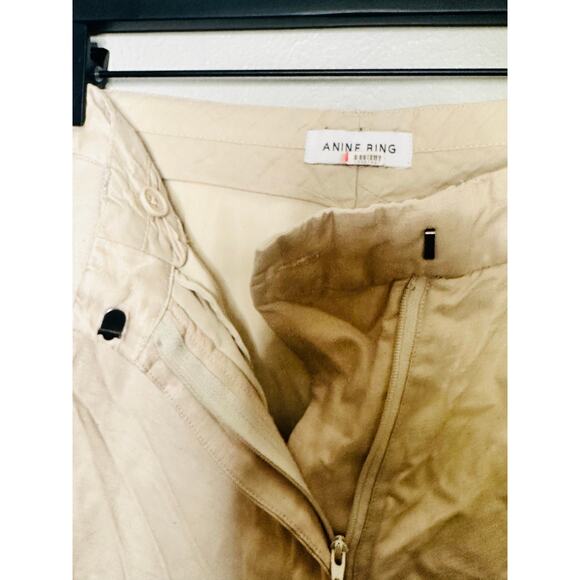 ANNIE BING Off-White Crepe Wide-Leg Lyra Trousers Pants Size 32 - Picture 4 of 11